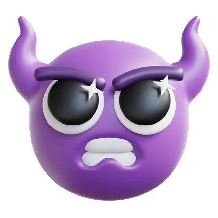 Angry Devil  3D Icon