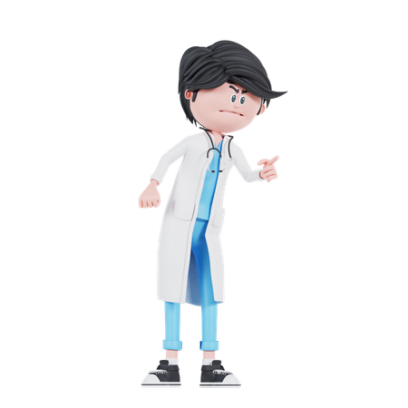 Angry doctor  3D Icon