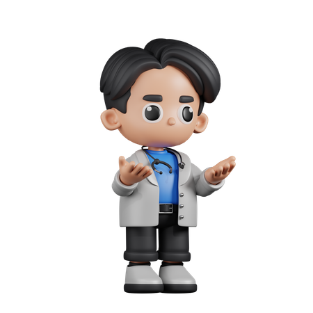 Angry Doctor  3D Illustration