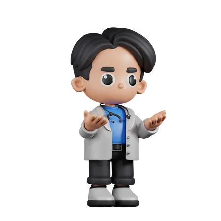 Angry Doctor  3D Illustration