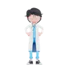 Angry doctor standing