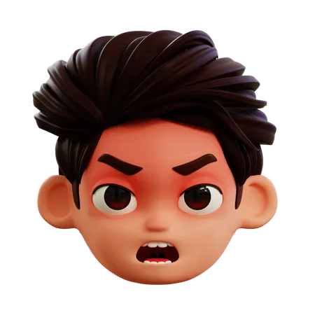 Angry Emoji  3D Icon