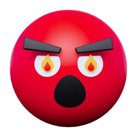 Angry Emoji  3D Icon