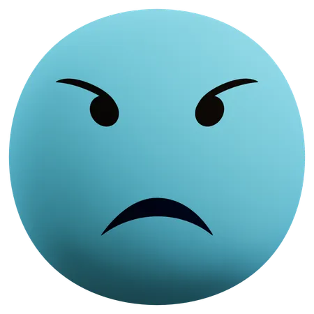 Angry Emoji  3D Icon