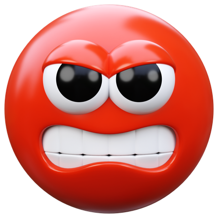Angry Emoji  3D Icon