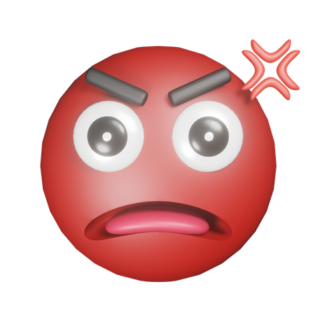 Angry Emoji  3D Icon