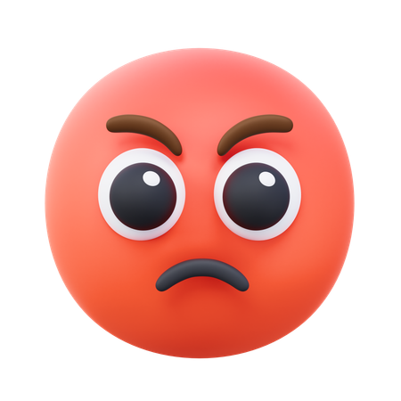 Angry Emoji  3D Icon