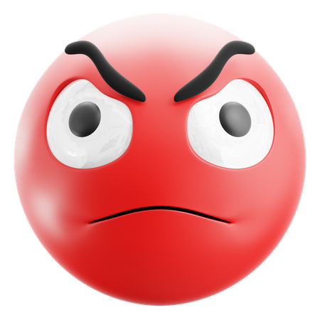 Angry Emoji  3D Icon