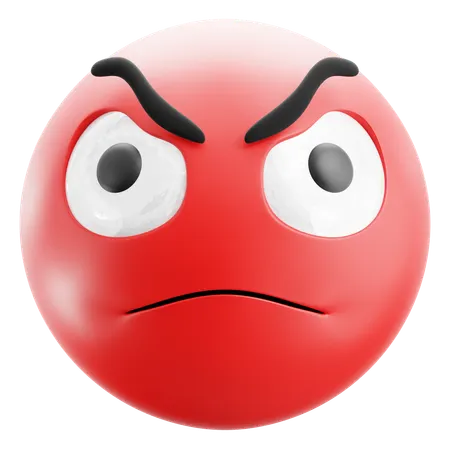 Angry Emoji  3D Icon