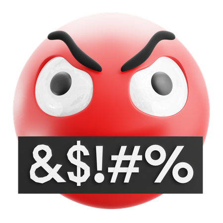 Angry Emoji  3D Icon