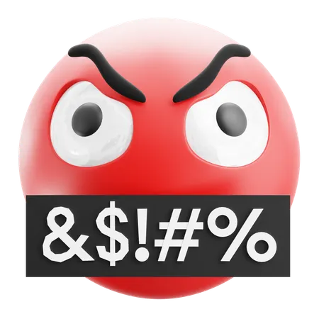 Angry Emoji  3D Icon