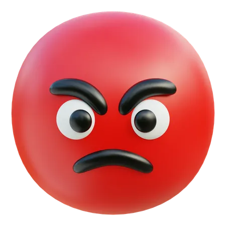 Angry Emoji  3D Icon