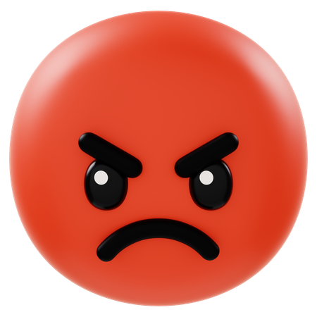 Angry Emoji  3D Icon