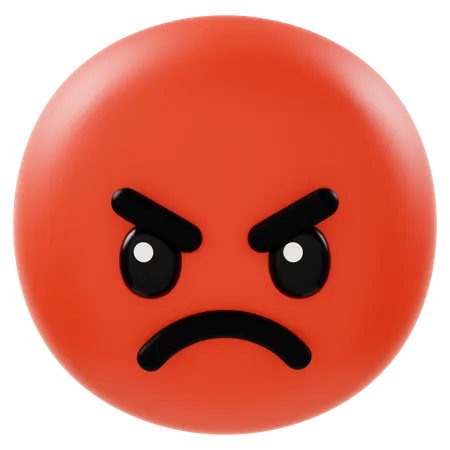 Angry Emoji  3D Icon