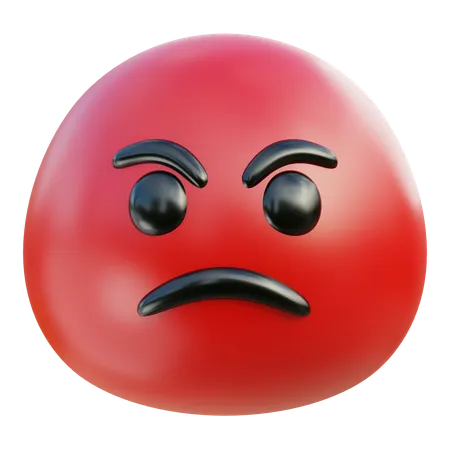 Angry Emoji  3D Icon