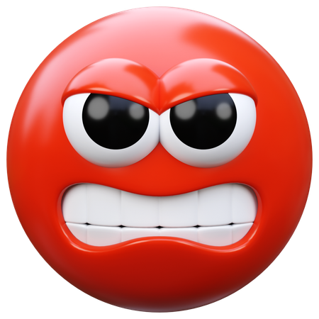 Angry Emoji  3D Icon