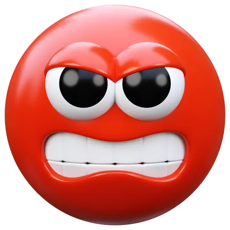 Angry Emoji  3D Icon