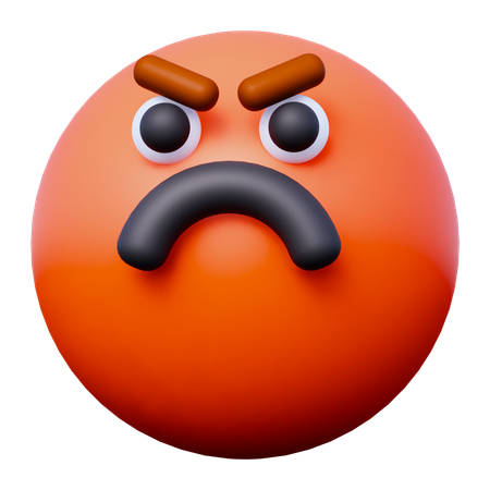 Angry Emoji  3D Icon