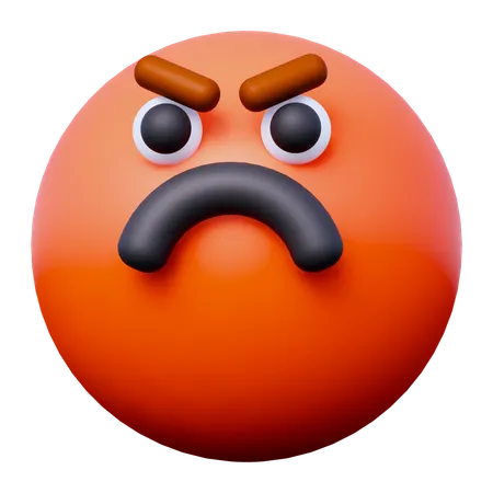 Angry Emoji  3D Icon