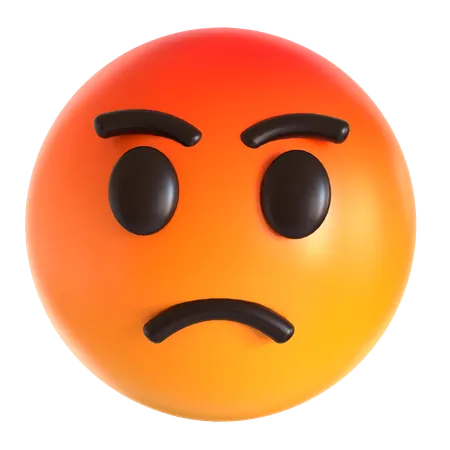 Angry emoji  3D Icon