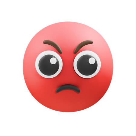 Angry emoji  3D Icon