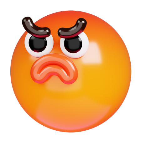 Angry Emoji  3D Icon