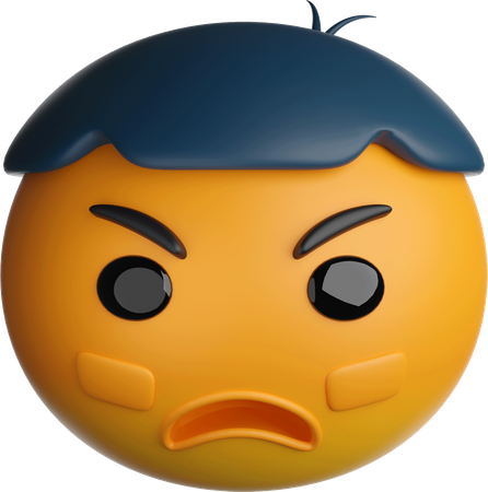 Angry Emoji  3D Icon