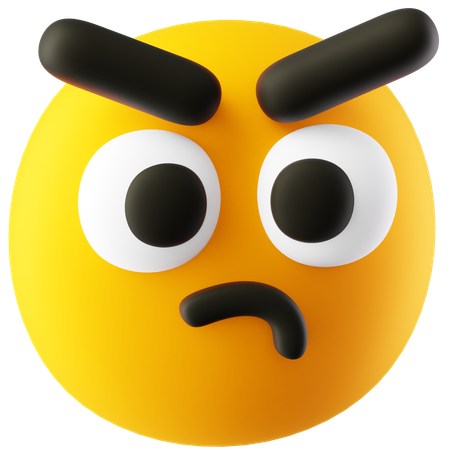 Angry emoji  3D Icon