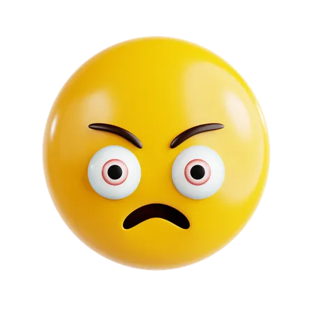 Angry Emoji  3D Icon