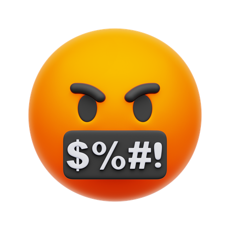 Angry Emoji  3D Icon