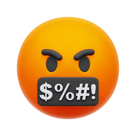 Angry Emoji  3D Icon