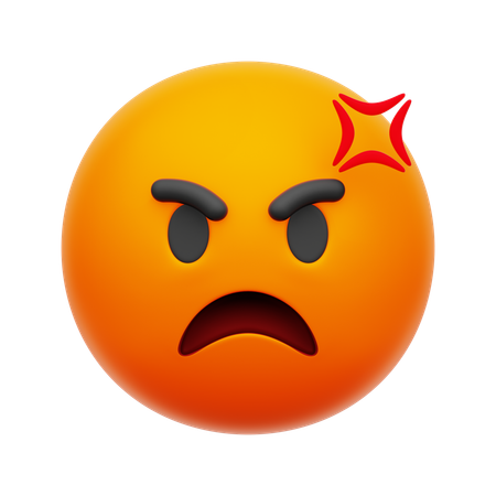 Angry Emoji  3D Icon