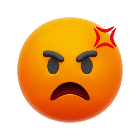 Angry Emoji  3D Icon