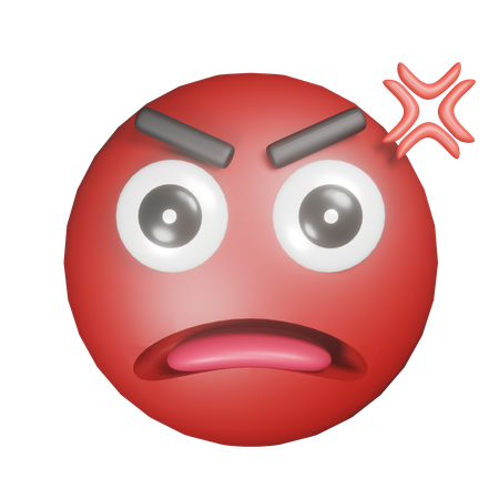 Angry Emoji  3D Icon
