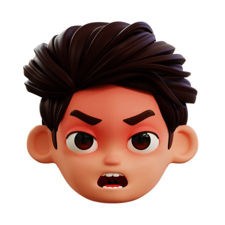 Angry Emoji  3D Icon