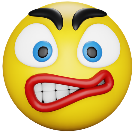 Angry Emoji  3D Icon