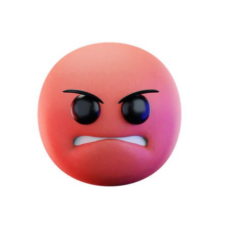 Angry Emoji  3D Icon