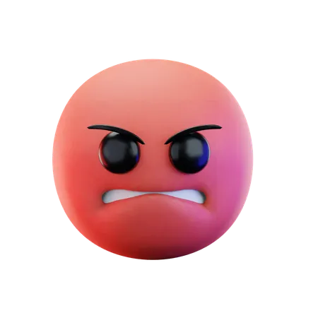 Angry Emoji  3D Icon