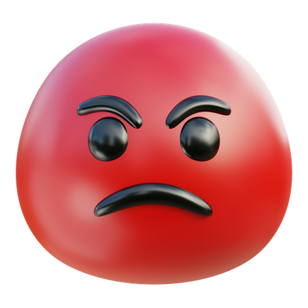 Angry Emoji  3D Icon