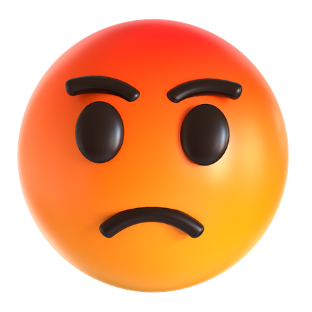 Angry emoji  3D Icon