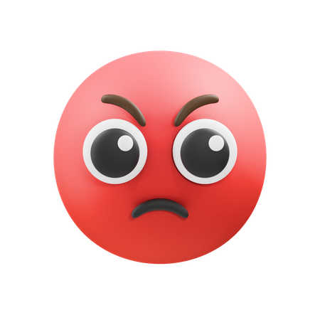 Angry emoji  3D Icon