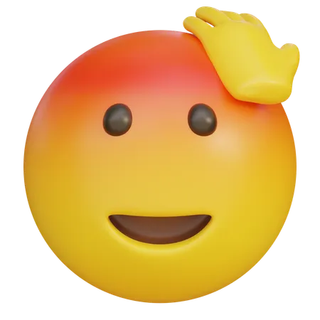 Angry Expression With Open Mouth And Hands On Head Emoji  3D Icon