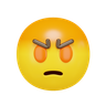 3d angry emoji logo