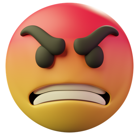 Angry Face  3D Emoji