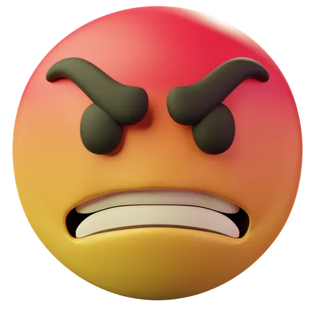 Angry Face  3D Emoji