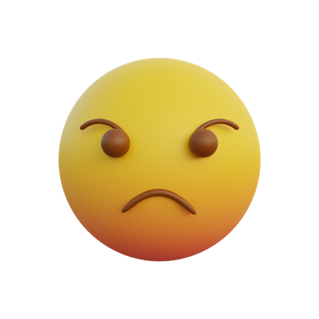 Angry face  3D Emoji