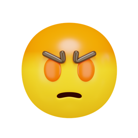 Angry Face  3D Emoji