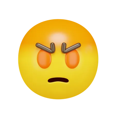 Angry Face  3D Emoji