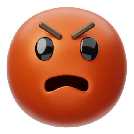 Angry Face  3D Emoji