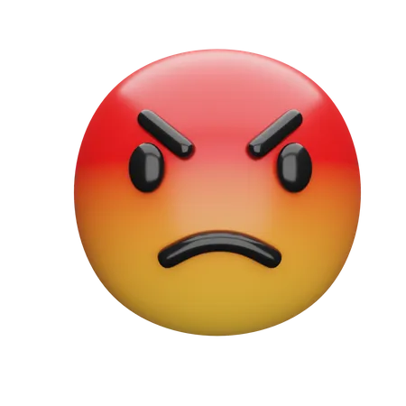 Angry Face  3D Emoji